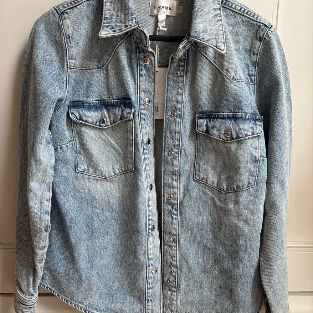 Frame “Esme” Light Blue Denim Shirt